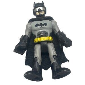 fisher Price Imaginext DC Super Friends Batman action figure gray 3" READ